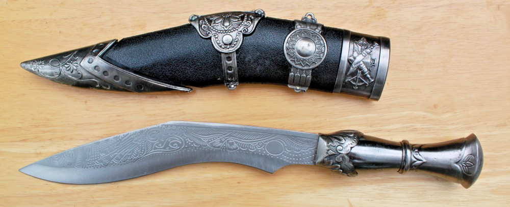 15" Fantasy Medieval Curved Dagger 440 Stainless Blade