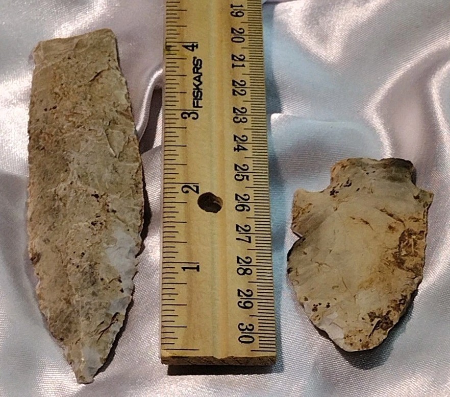 Adena Indian Arrowhead Relic Arrowhead & Blade Flint Bourbon Co. Fort Scott KS