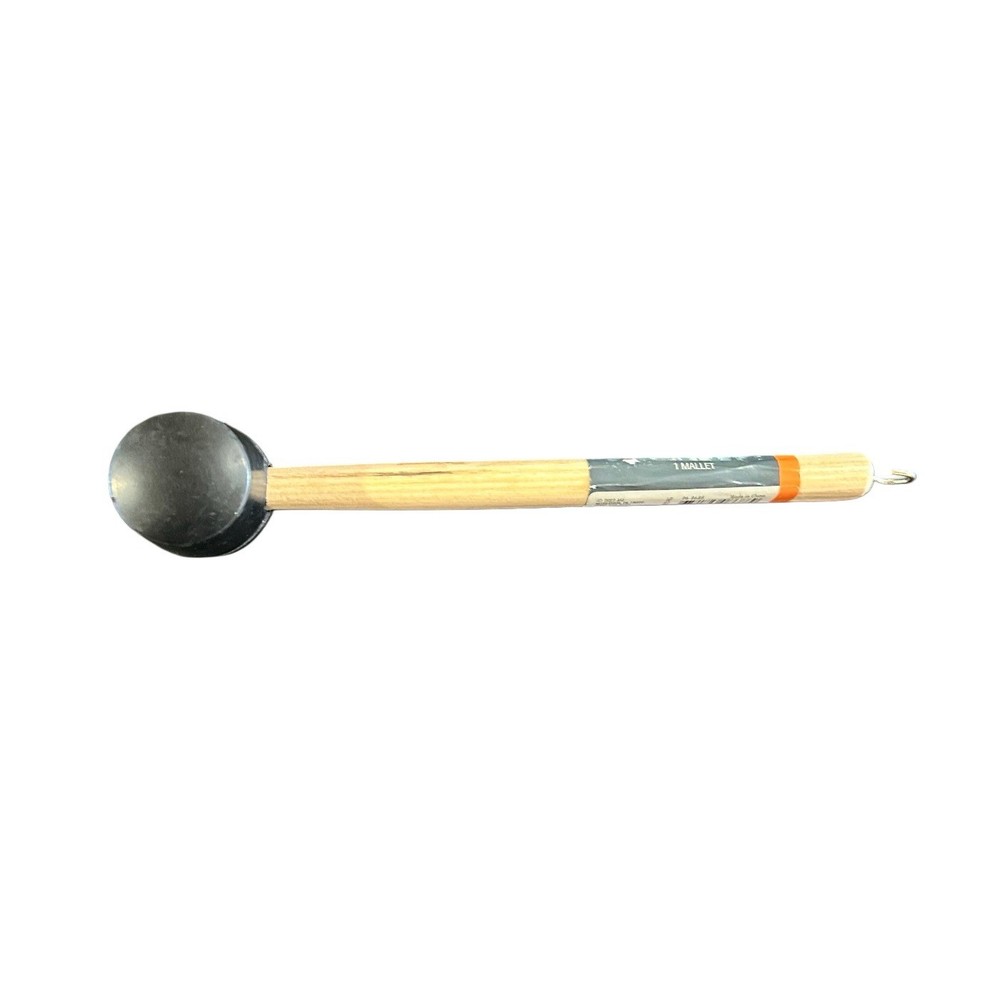 Tent Stake Mallet & Puller Rubber Head Wood Handle Path & Stream New 12”