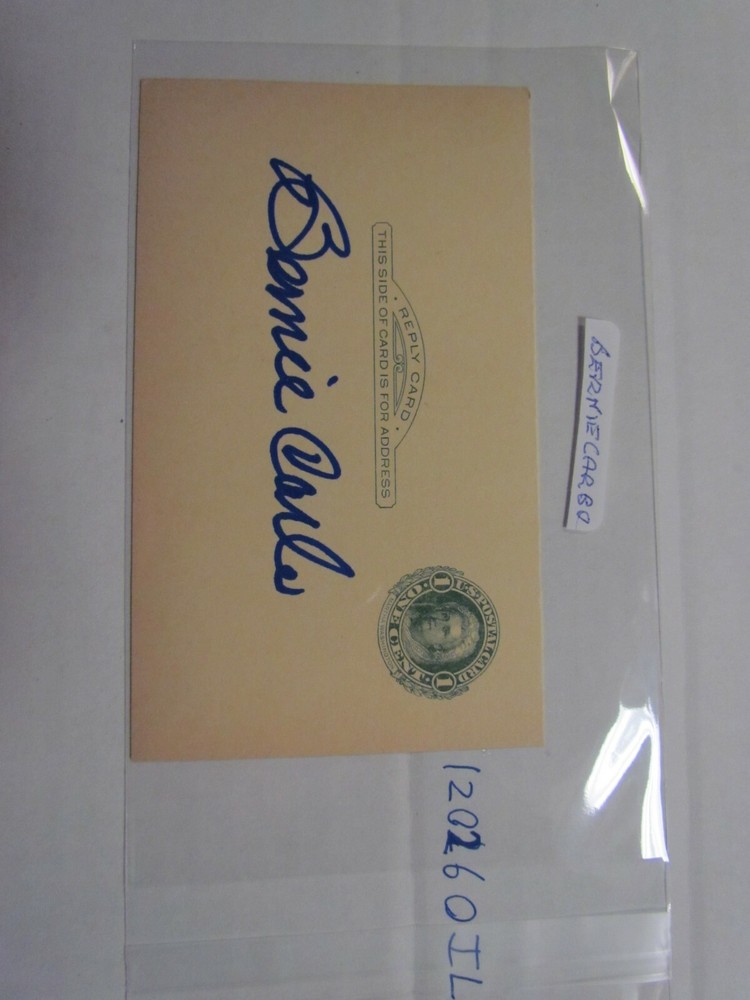 Bernie Carbo Signed Postcard