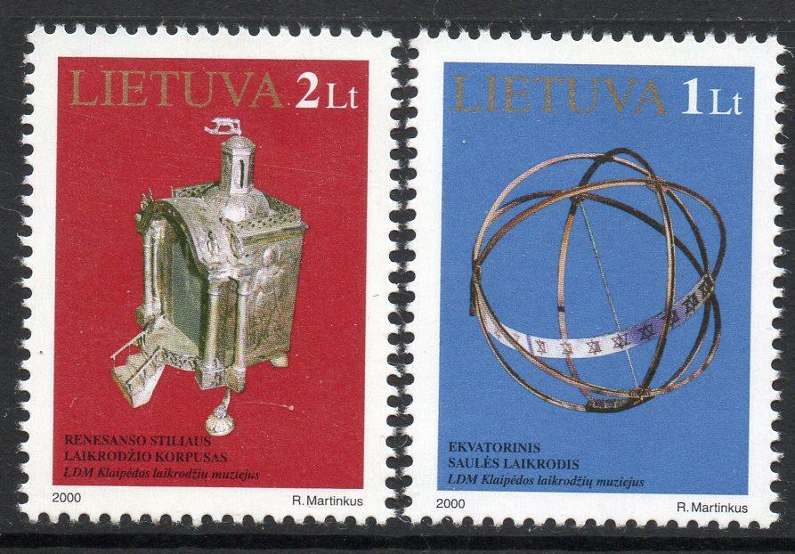 LITHUANIA MNH 2000 Exhibits in Klaipeda Clock Museum