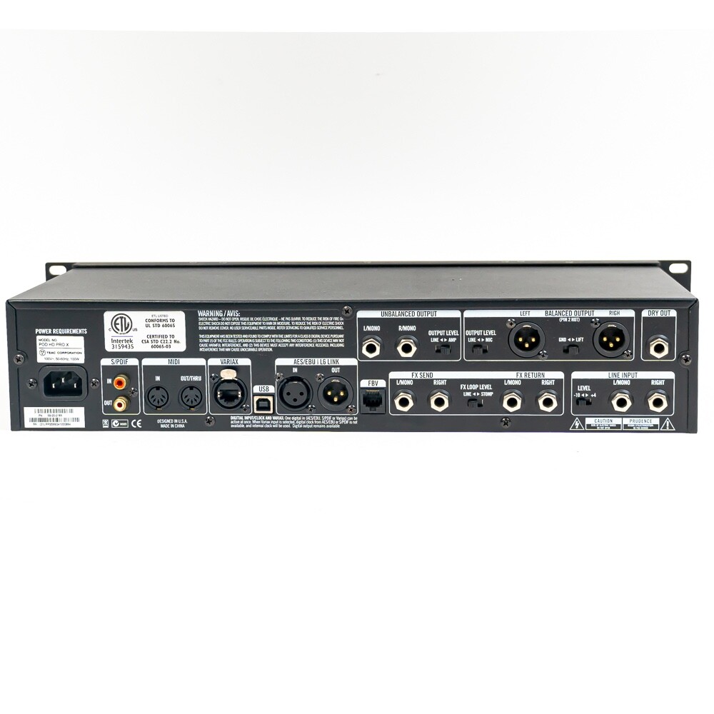 Line 6 POD HD Pro X Rackmount Guitar Processor – Studio-Grade Effects Modeling