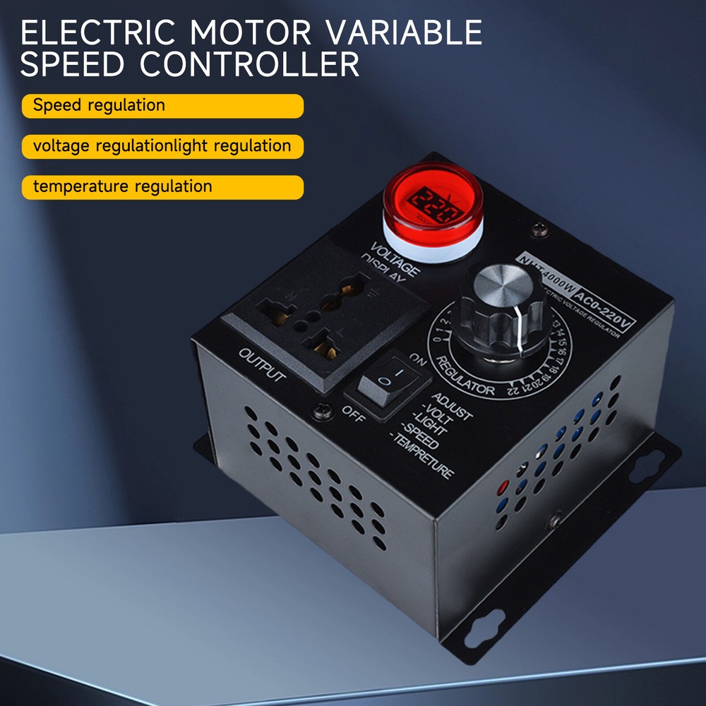 110V~220V 15A Variable Speed Motor Controller 4000W AC Motor Speed Controller