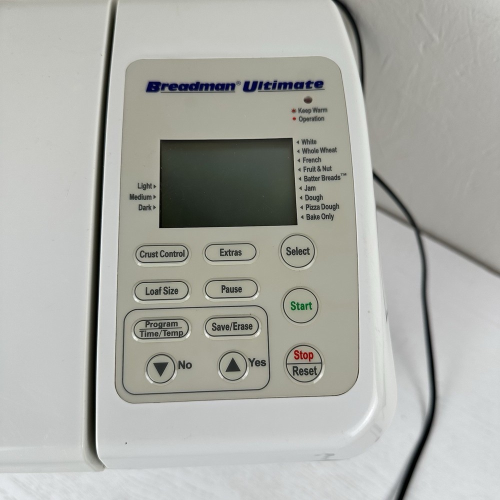 Breadman Ultimate Bread Maker Baking Automatic Machine TR2200C Tested Working