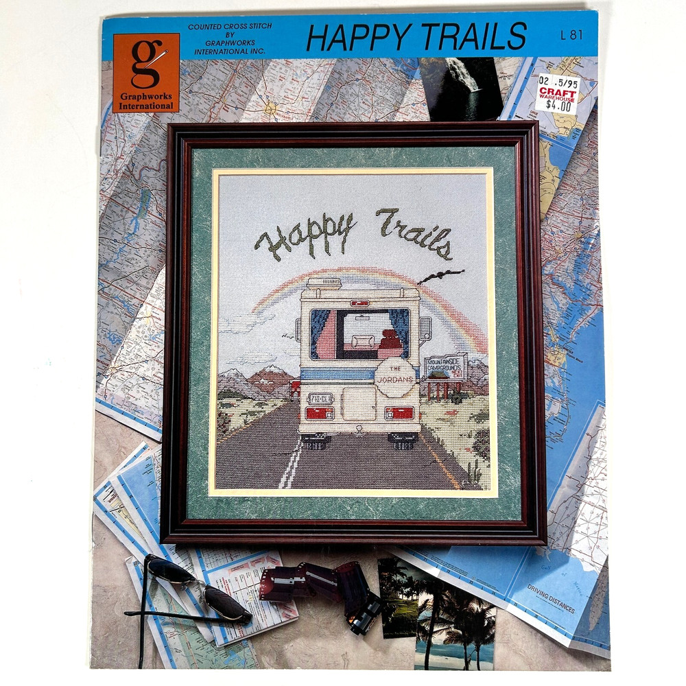 Happy Trails Counted Cross Stitch Pattern L81 by Graphworks