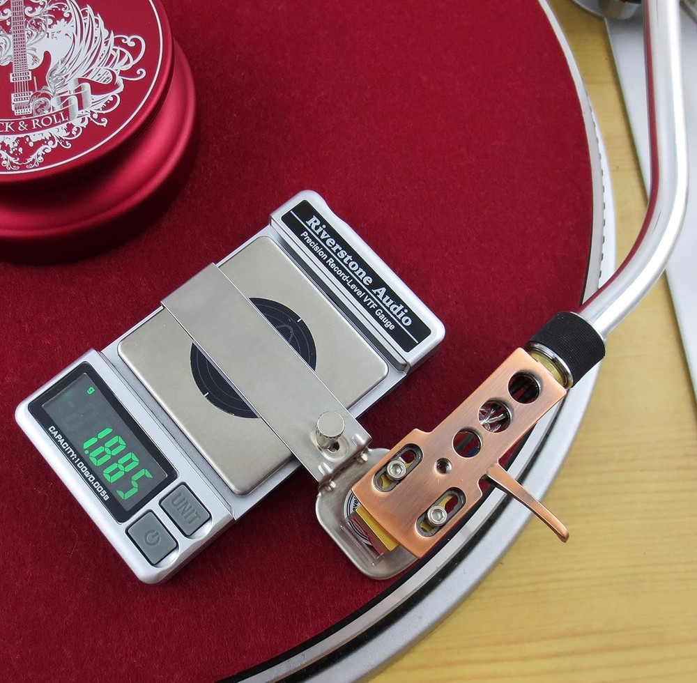 Riverstone Audio Precision Record Level Digital Turntable Stylus Force silver