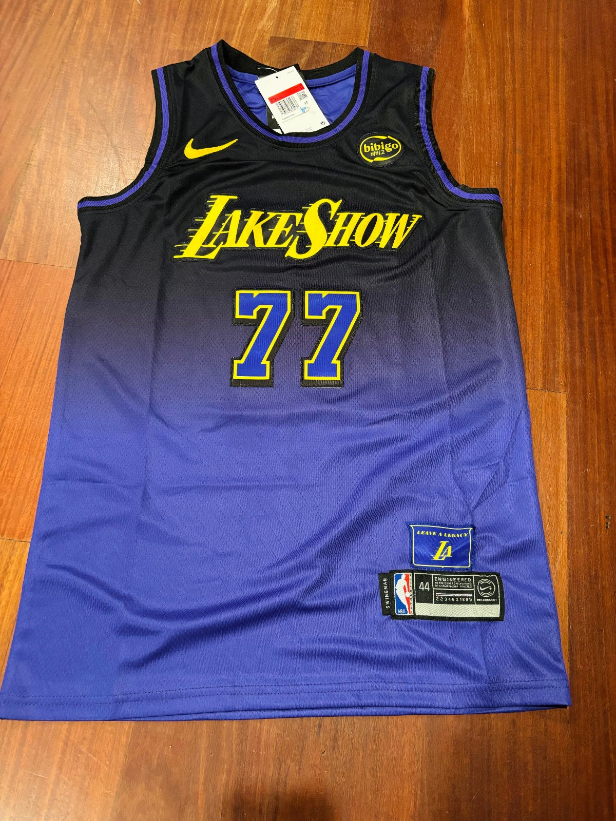 Luka Doncic #77 Stitched LAKESHOW Lakers Jersey