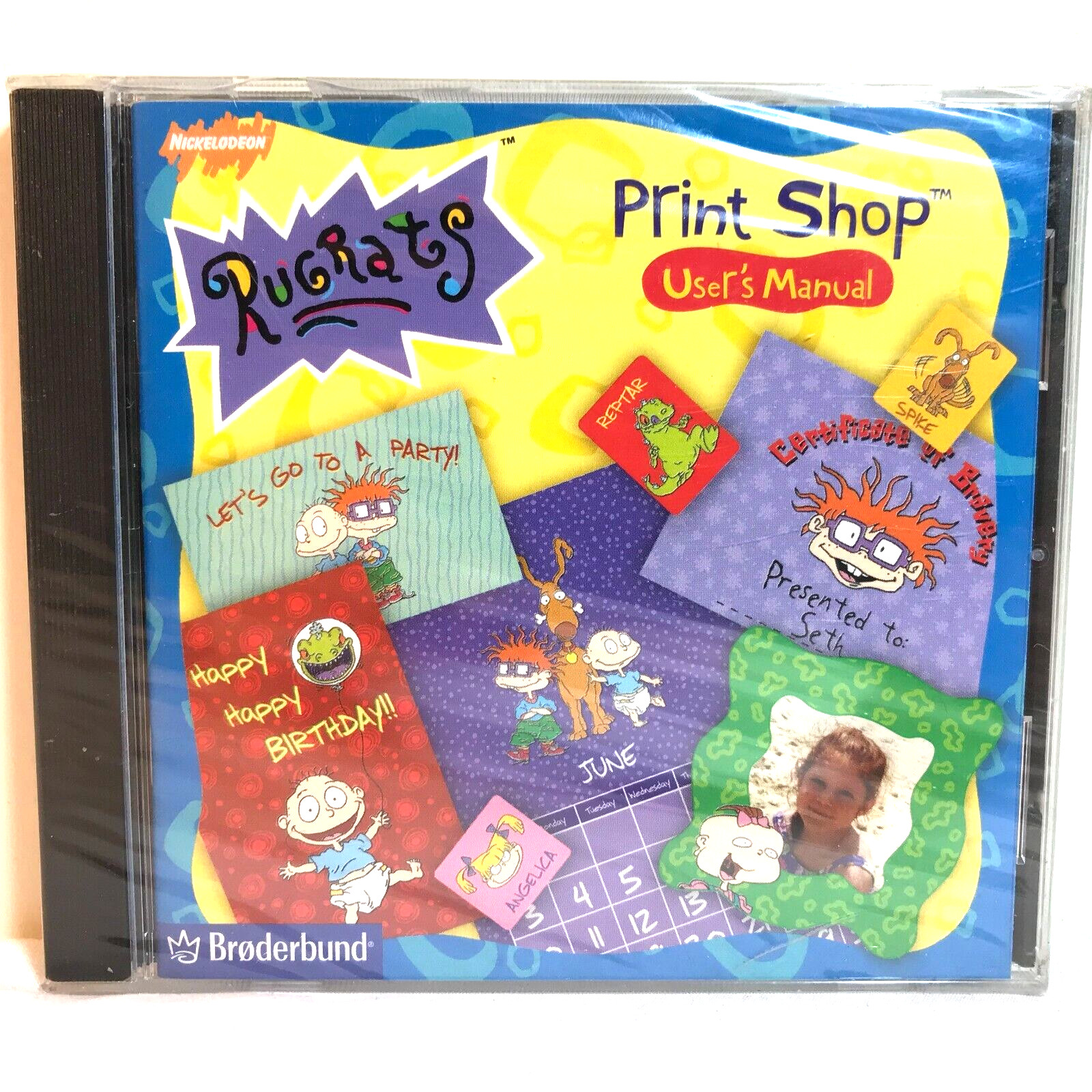Vintage 90s Nickelodeon RUGRATS PRINT SHOP CD Rom - NEW