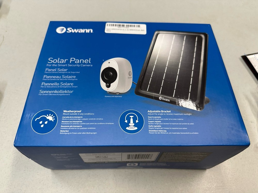 SWANN 1080p Wireless Security Camera Solar Charging Panel SWWHD-INTSOL-GL