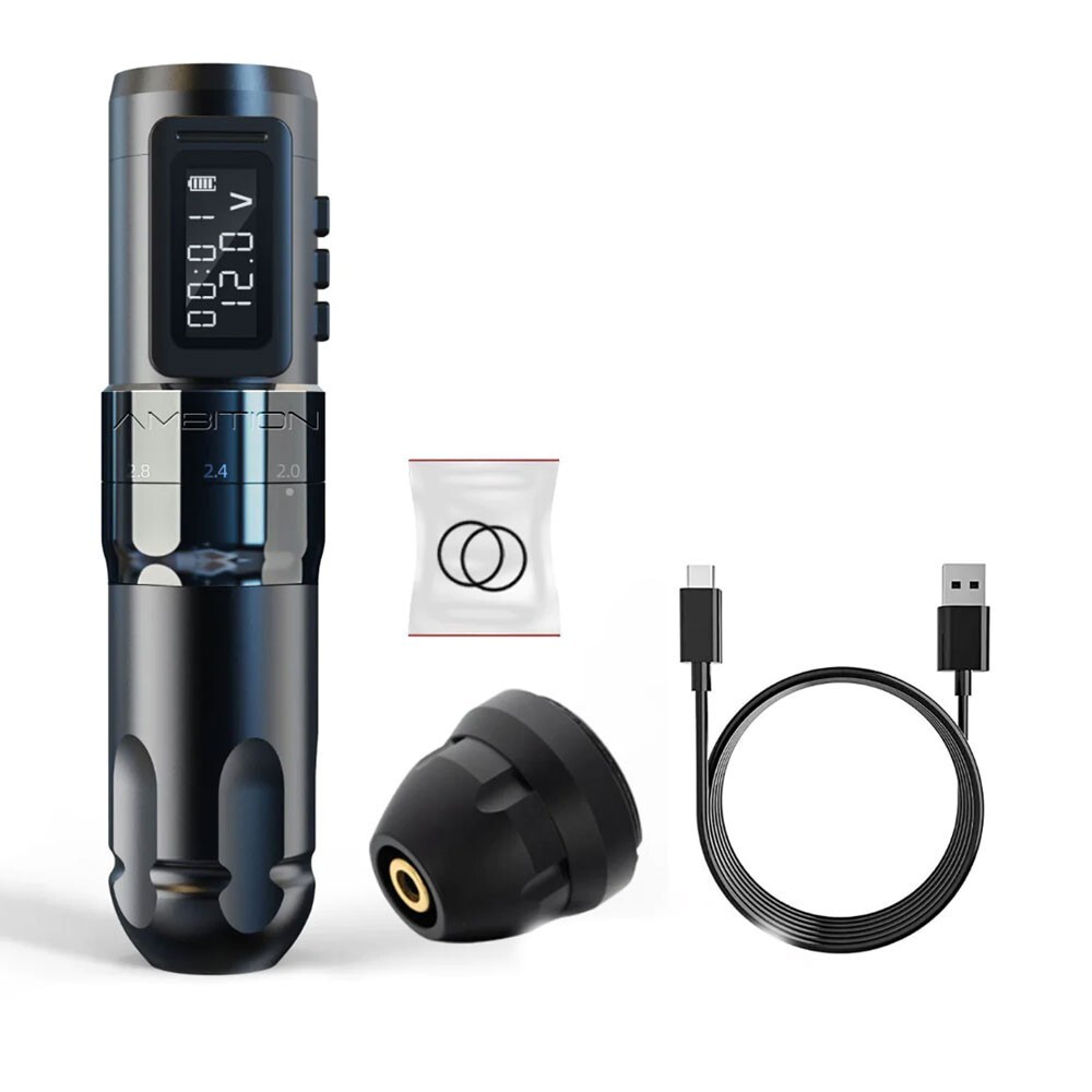 Wireless tattoo machine Ambition Mars Tattoo Machine (black)