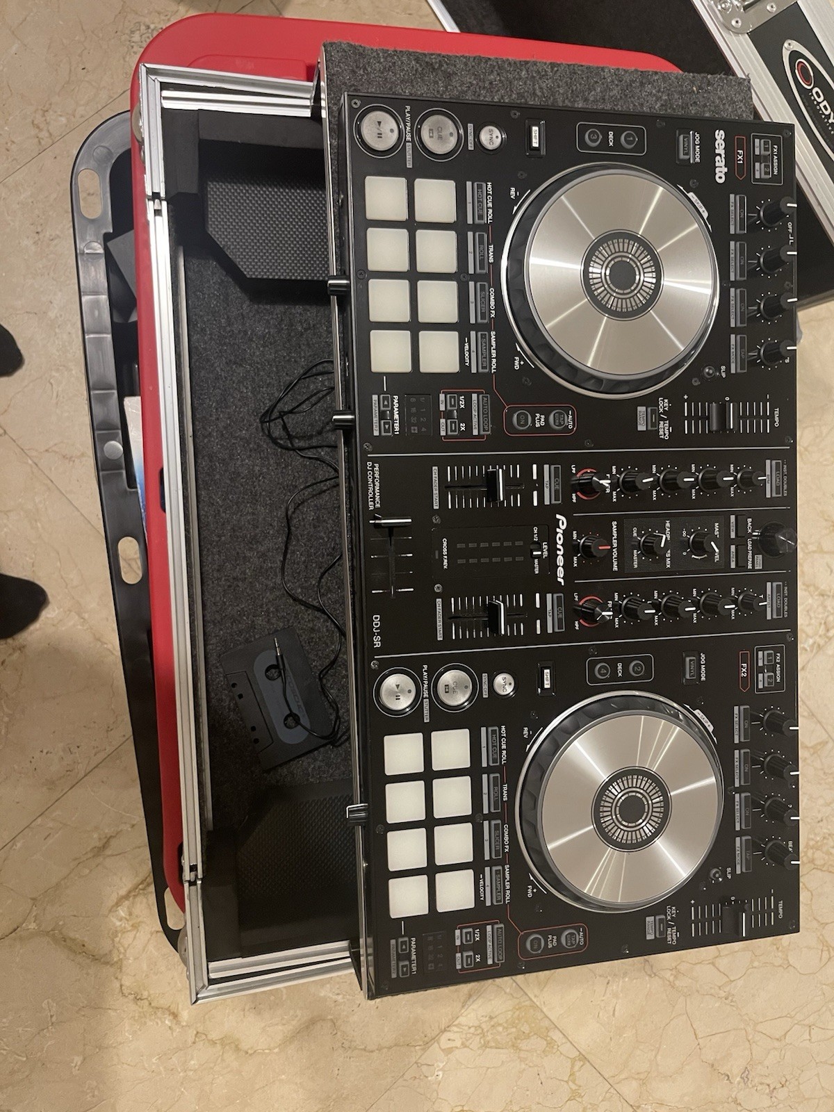 Odyssey Hard Case for Pioneer DJ Controller, Black, Aluminum, Foam Lined