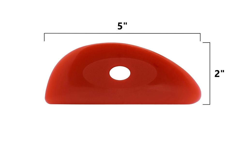 Soft Silicone Pottery Rib (Shape 3) - Ceramic Clay Sculpting Tool | 2 Pack