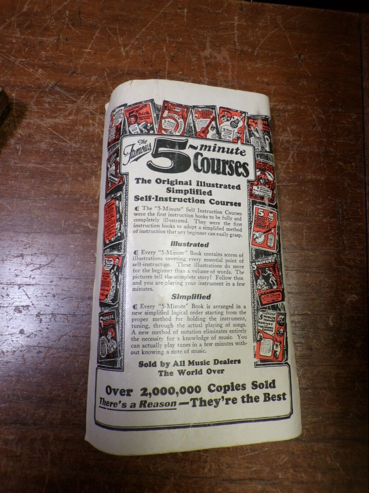1933 5-Minute Chromatic Harmonica Course Self Teaching Booklet USED