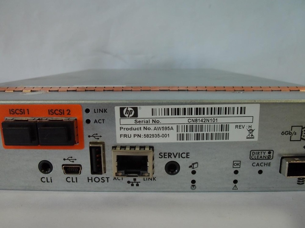 HP AW595A P2000 G3 10GBE ISCSI Smart Array Controller 582935-001