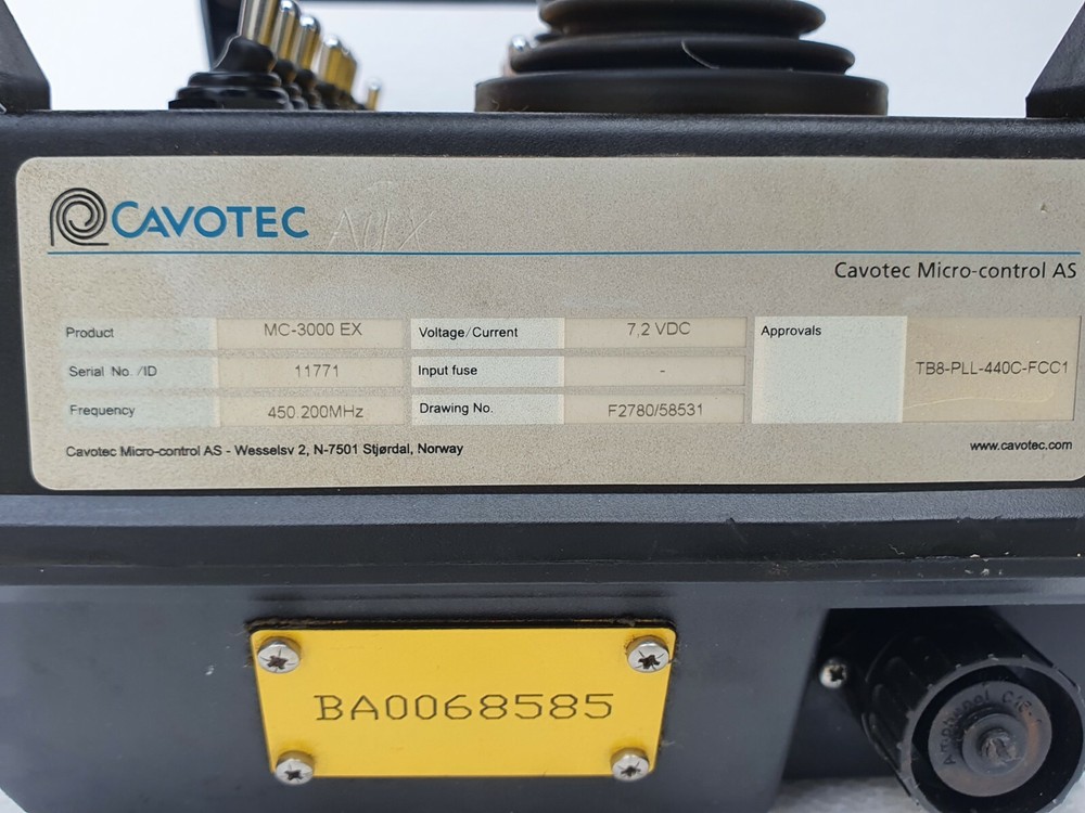 CAVOTEC MC-3000+ EX Remote Aker Solutions Torque Master Maintenance / Emergency