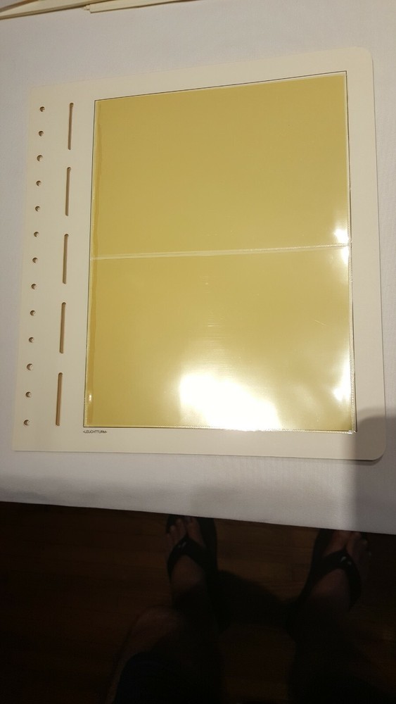LEUCHTTURM  -13 HOLES- 2 partition never used-15 sheets OPEN PACK