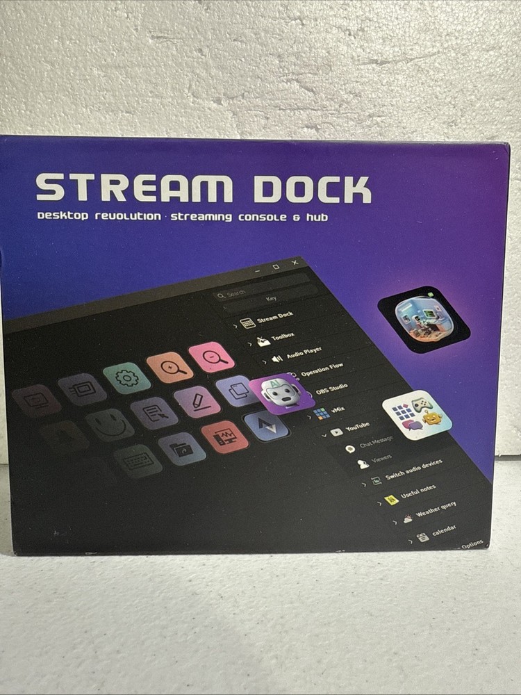 Stream Dock Streaming Console & Hub Customizable Open Box
