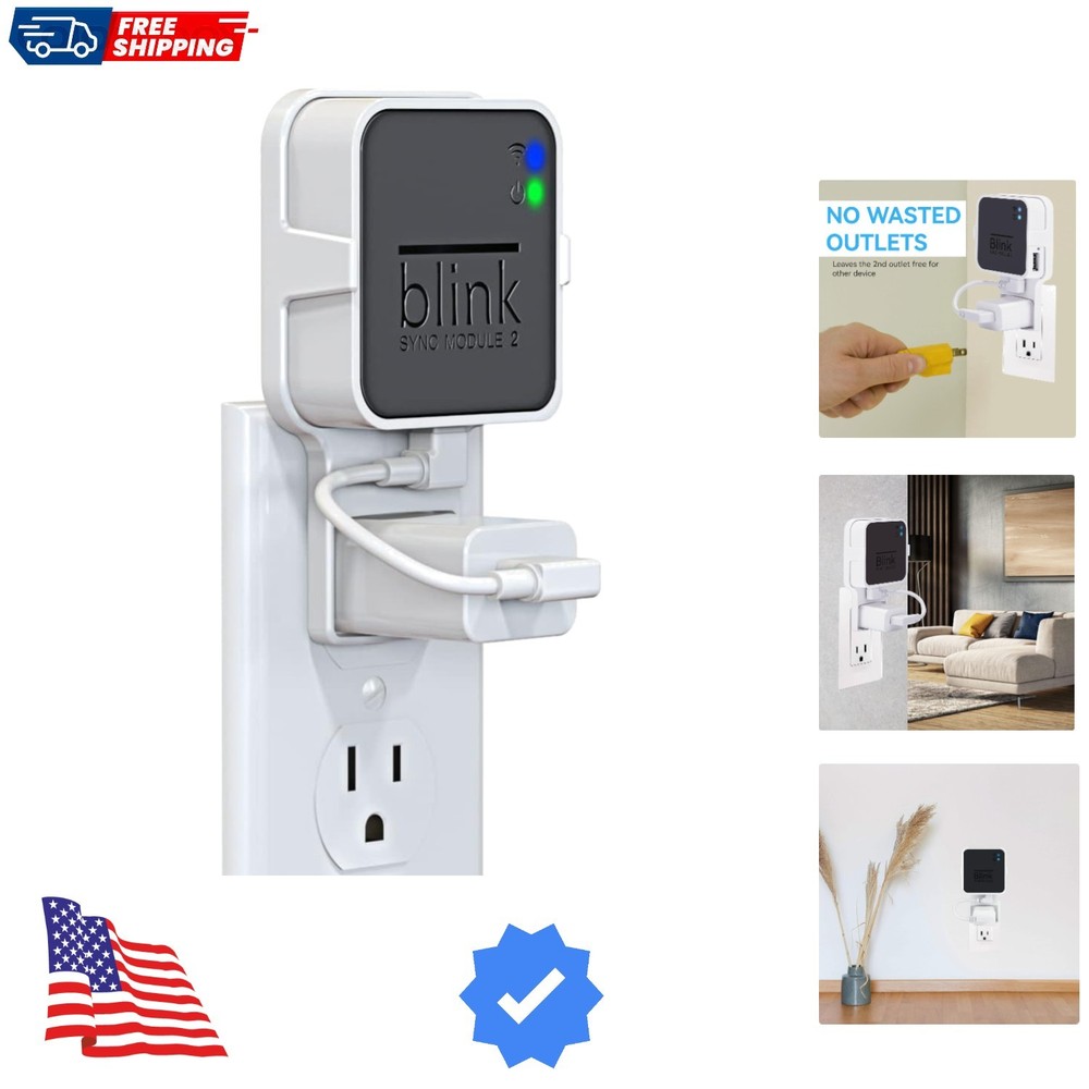 Outlet Wall Mount for Blink Sync Module 2, Mount Bracket Holder for Blink Out...
