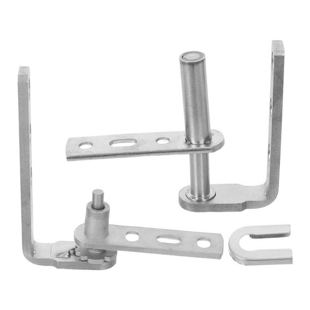 2 Pcs Swinging Door Hardware Self Closing Hinges Gravity Louvre Replacement