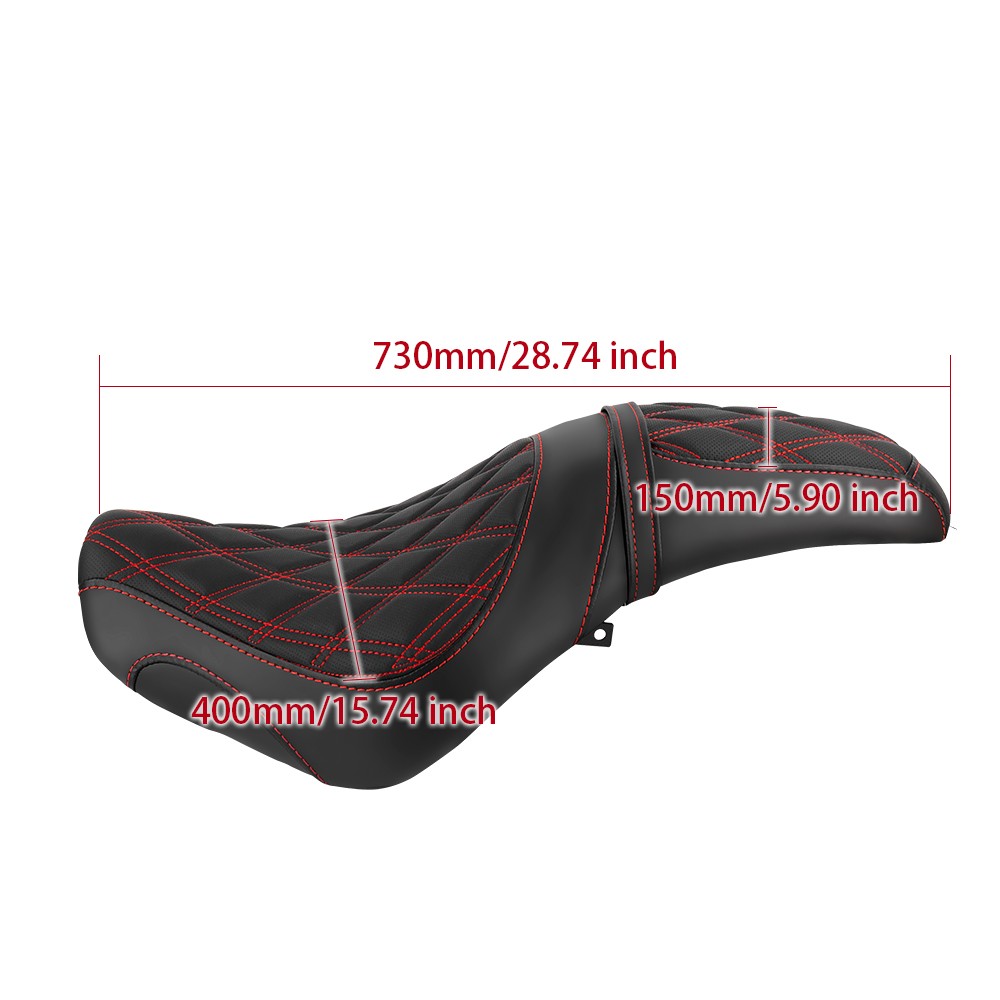 Comfortable 2-Up Softer Thicker Seat For Honda Shadow Spirit VT750C2 2007-2014