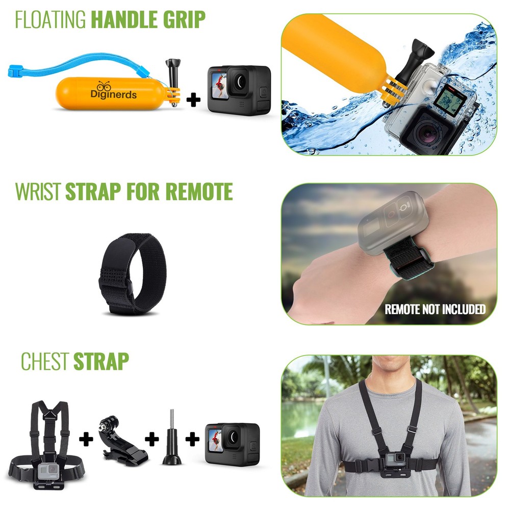 Go Pro HERO Compact - Waterproof Action Camera 50 In 1 Accessory Bundle + More