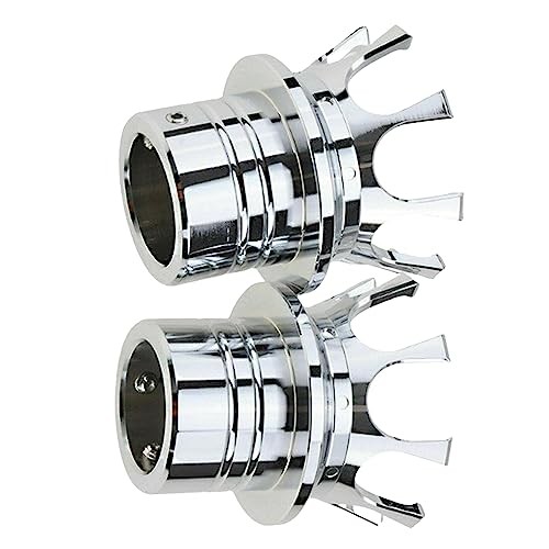 Crown Styling Front Fork Axle Shaft Nut Cover, Front Axle Nut Black Chrome