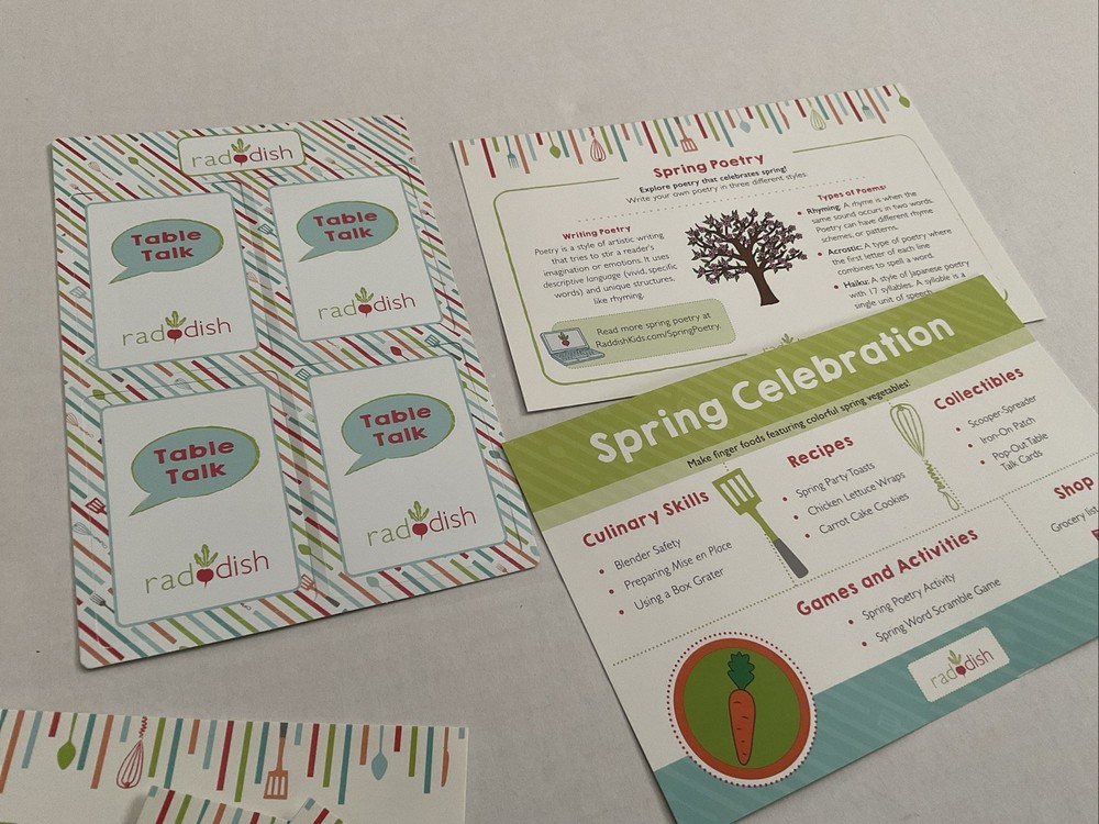 Raddish Kids Cooking Spring Celebration With Scooper Spreader & Patch