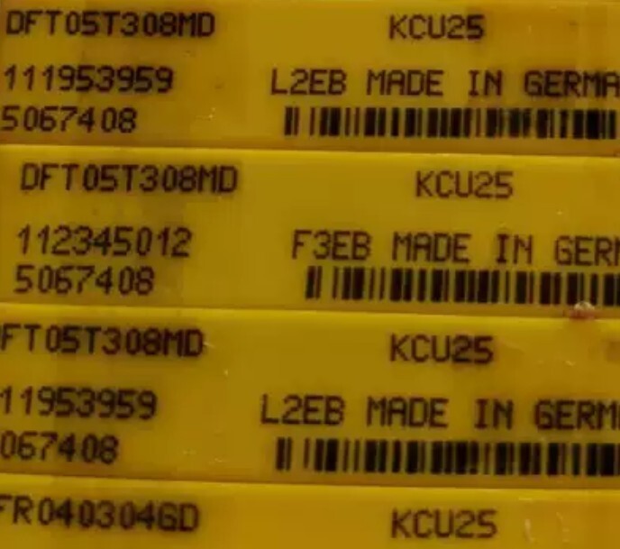 10 PCS  ORIGINAL  INSERTS    DFT05T308MD KCU25