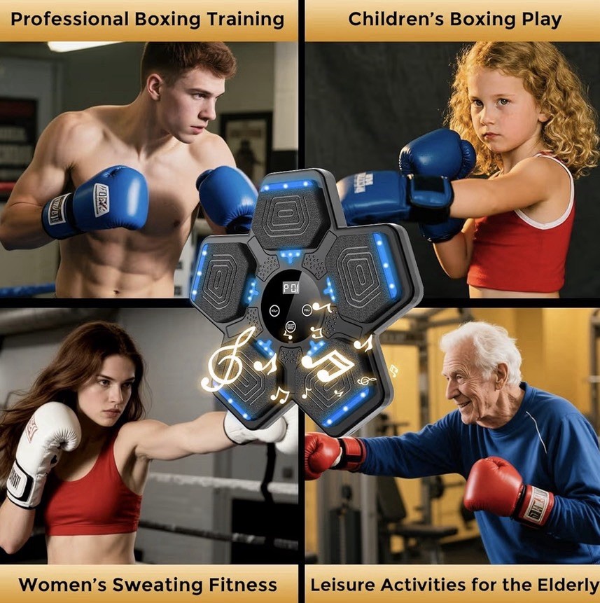 Smart Bluetooth Boxing Wall Pad 13.9 Inch LED Display Electronic Strike Target