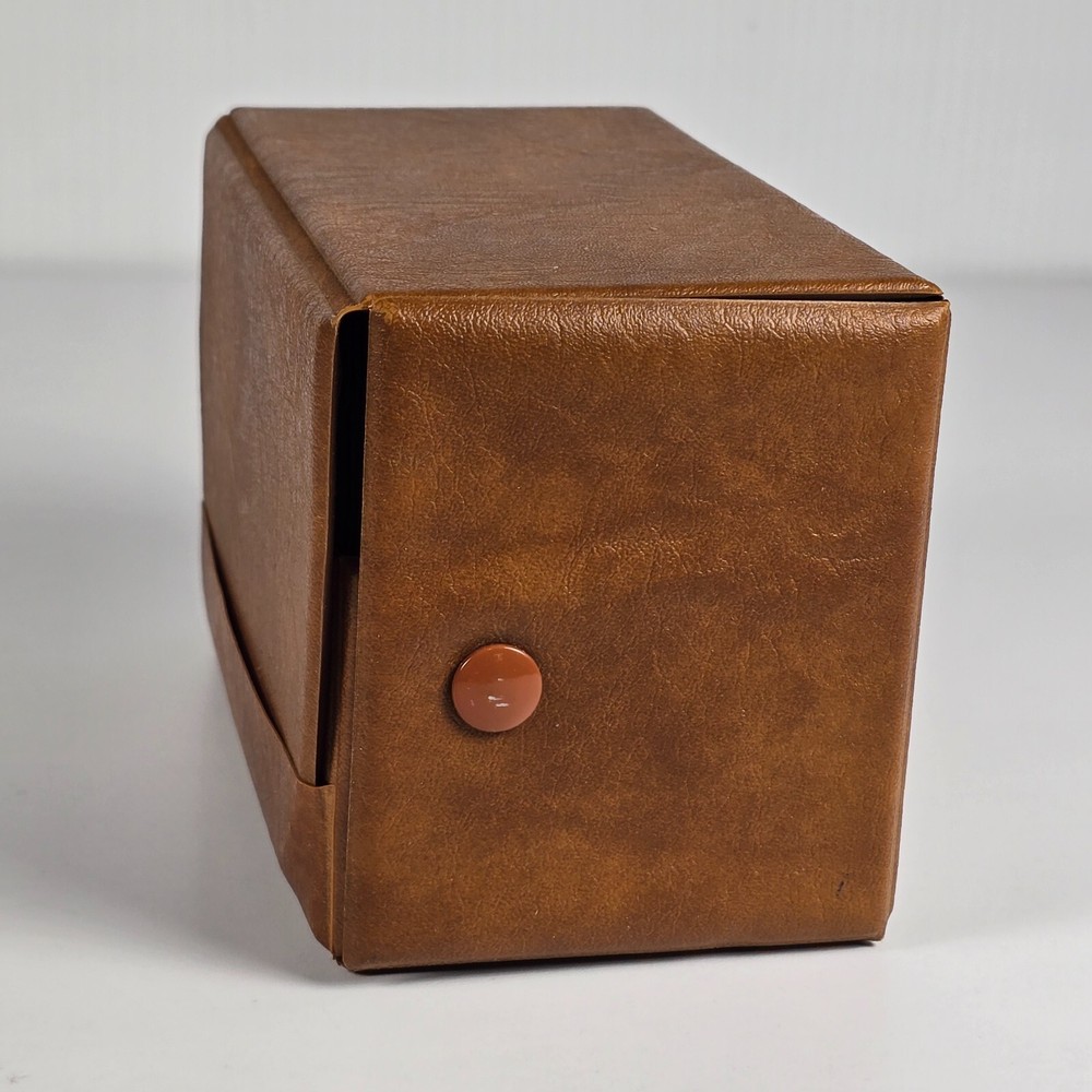 Showgard Stamp Envelope brown vinyl Storage Box