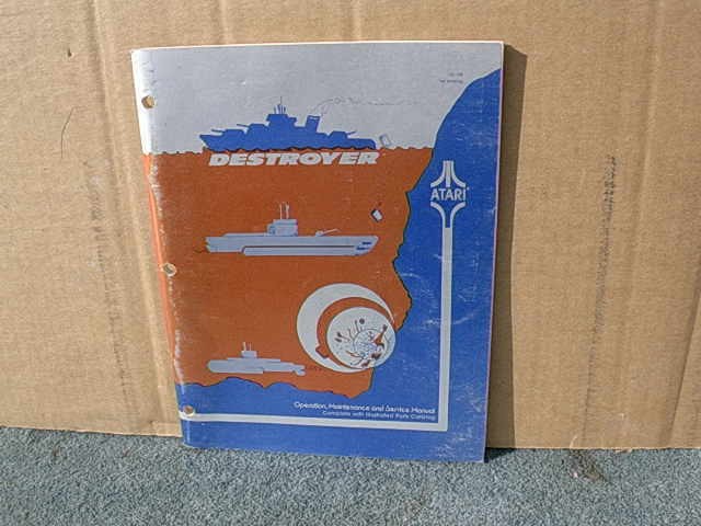 1977 Atari DESTROYER Video Game Operators Manual