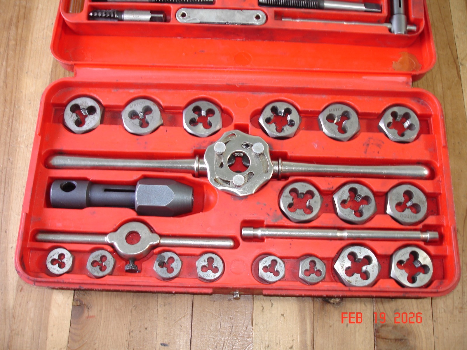 MATCO TOOLS TAP AND DIE SET SOME MIX SNAP-ON U.S.A. MECHANICS TOOLS