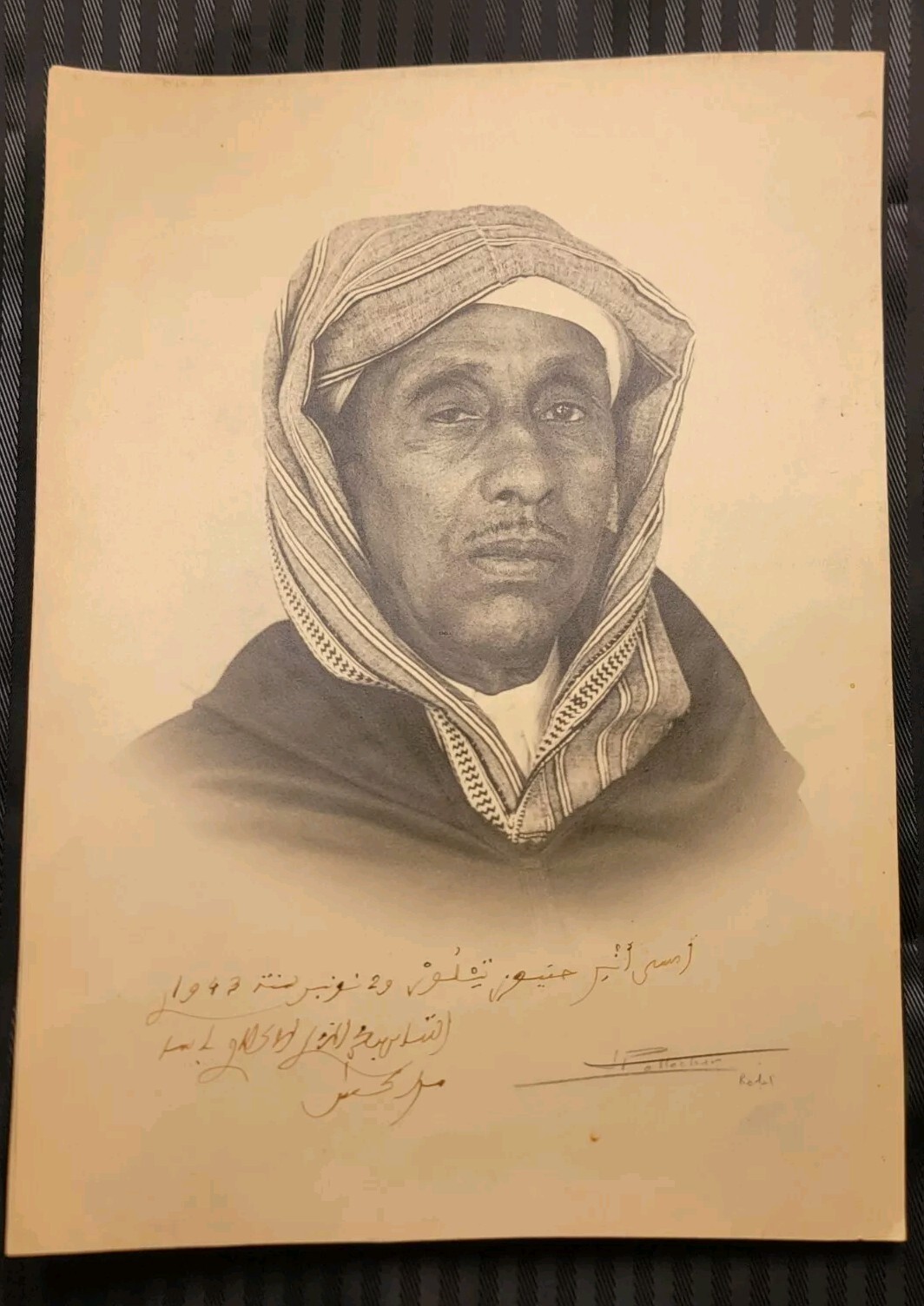 Thami El Glaoui /The Pasha Of  Marrakesh Signed Inscribed Photograph