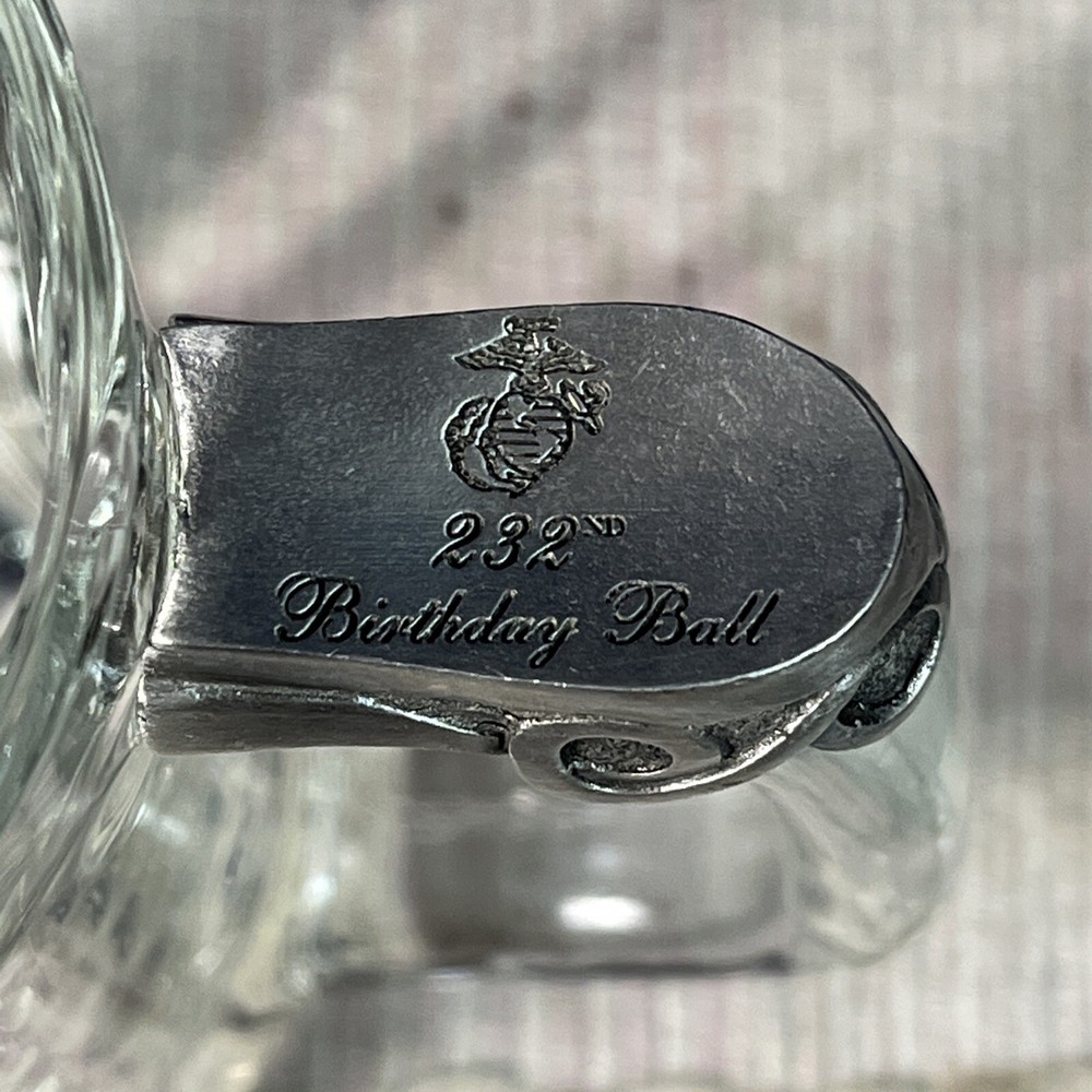 2007 USMC Birthday Ball Mug - Pewter Emblem- Systems Command
