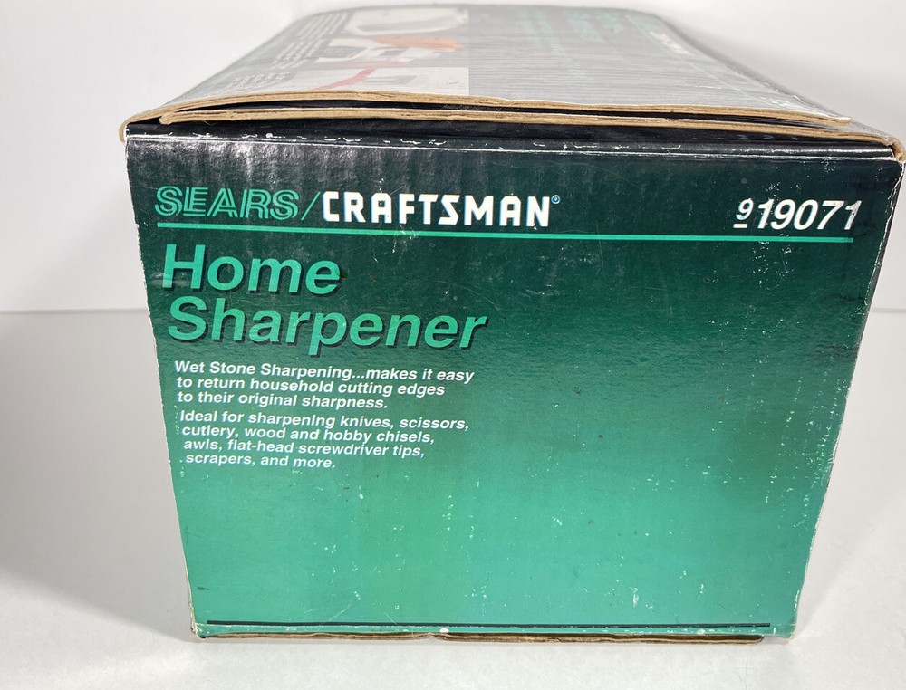 Sears Craftsman Home Sharpener Wet Stone Sharpening - 919071