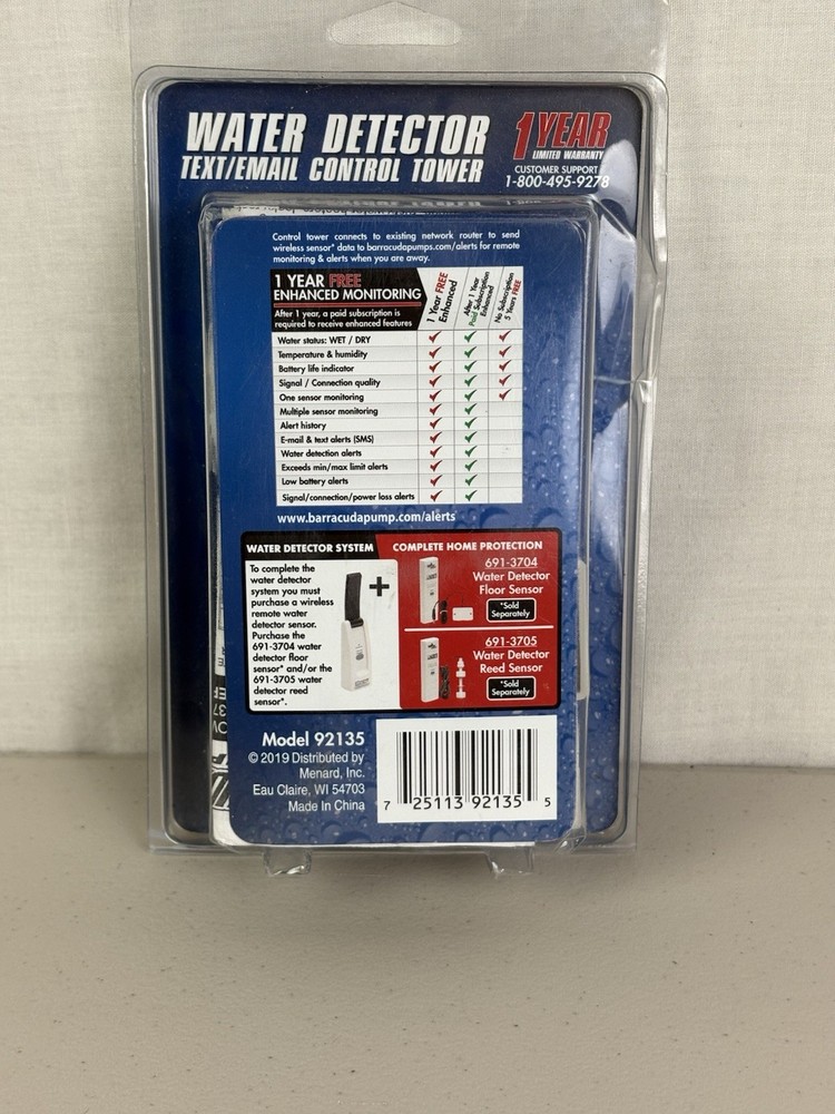 Barracuda Water Detector Text Email Control Tower 691-3703