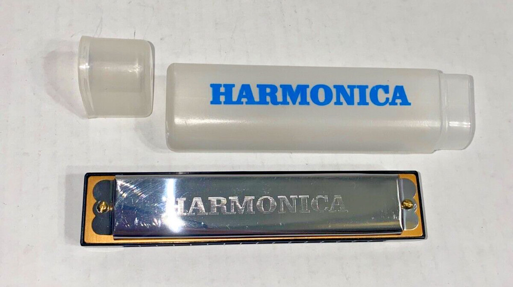 Unbranded Harmonica with Plastic Case