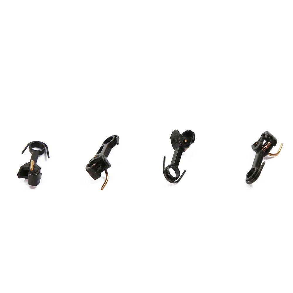 Evemodel 12pcs Model Trains N Scale Coupling 1:160 Knuckle Spring Couplers