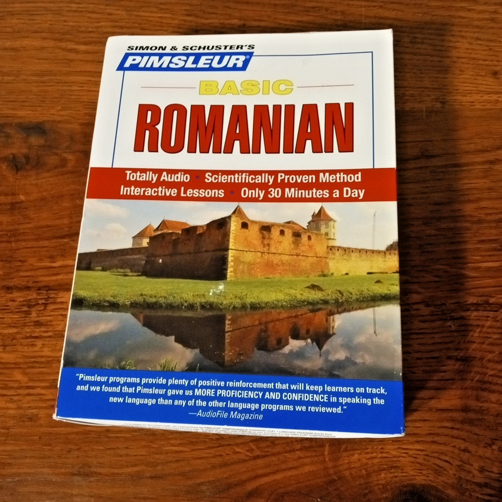 SIMON & SCHUSTER'S PIMSLEUR BASIC ROMANIAN LANGUAGE 5 CD BOX SET NEW SEALED RARE