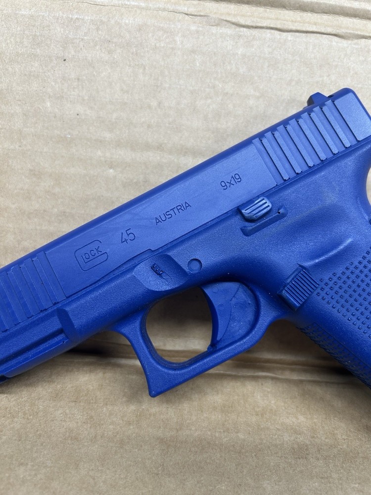 Blue Training Prop Glock G45 - Solid Resin - Not a Gun