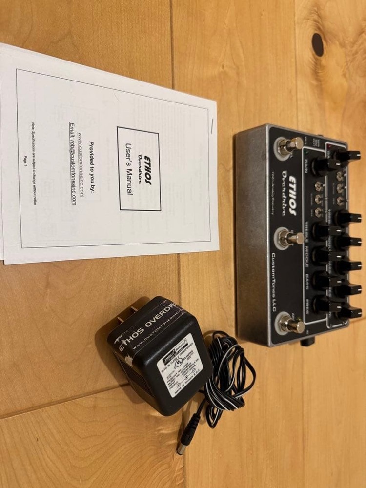 CustomTones LLC Ethos Overdrive Guitar Effector Pedal