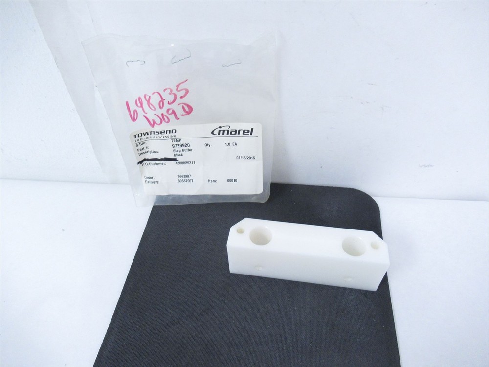 245484 New-No Box; Marel 9729920 Stop Buffer Block