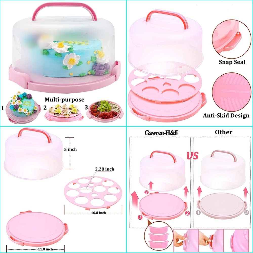 Gawren-H&E 678pcs Cake Decorating Kit,Cake Baking Suppplies with Decorating Tool
