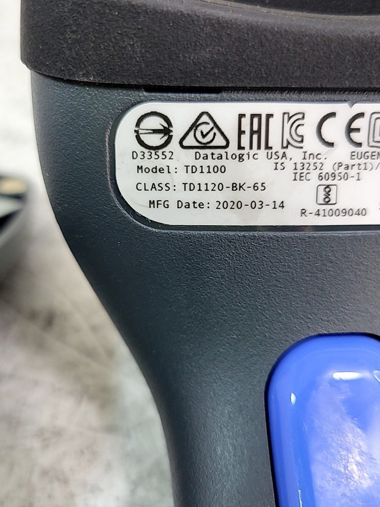 DATALOGIC TD1100 TD1120-BK-65 Barcode Scanner USB