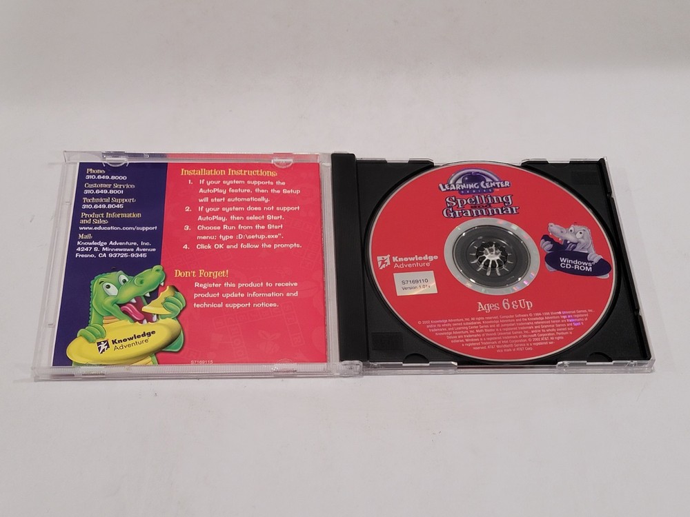 Knowledge Adventure Learning Center Series: Spelling & Grammar PC CD-ROM