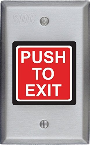 SDC 423U Push to Exit Switch 2" Button-Integrated Electronic Timer 1-60