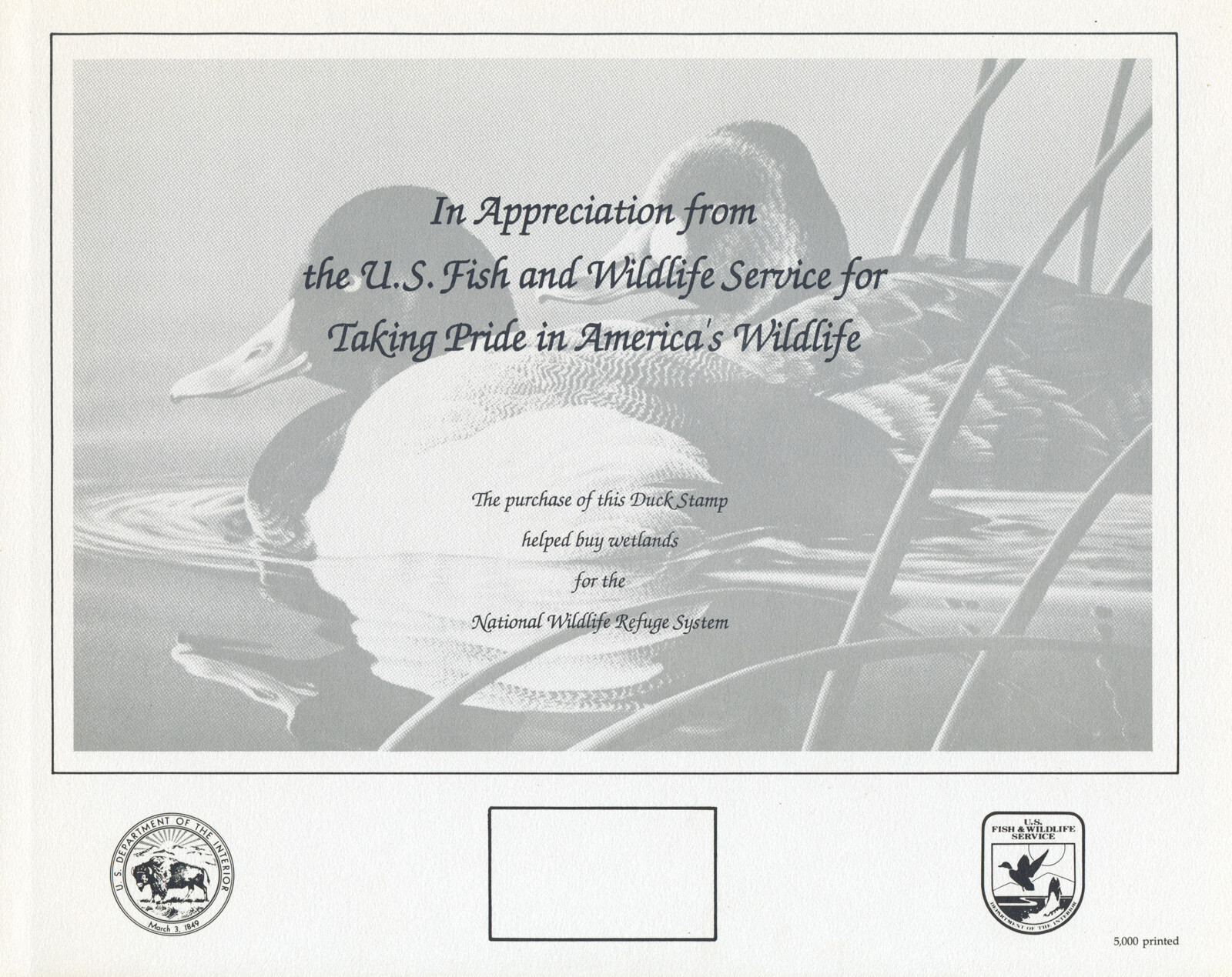 2 Duck Stamps & 23 U.S. Fish & Wildlife Appreciation Souvenir Cards 1975-1997 US