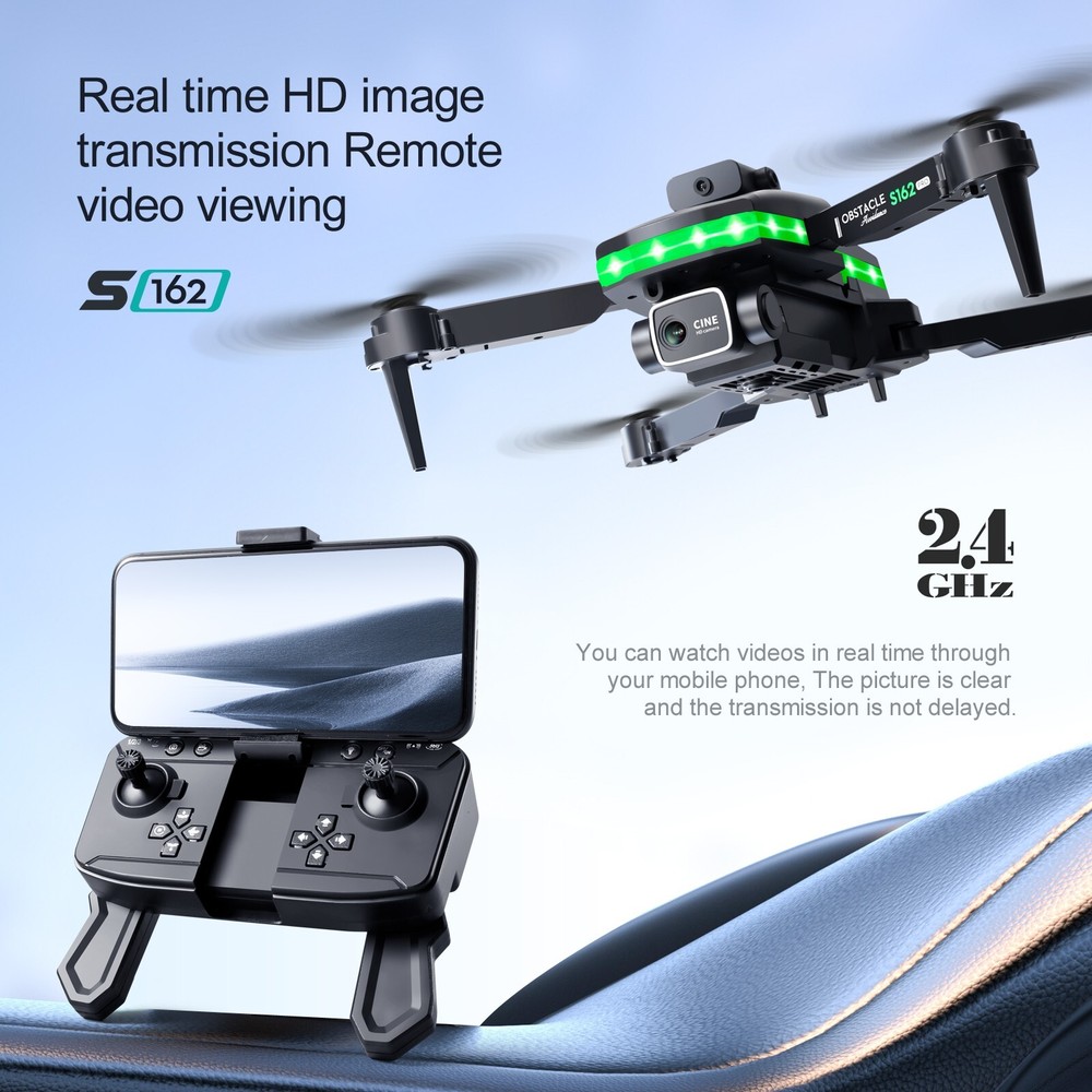 S162 RC Drones Dual Cameras Headless Mode 3pc Battery