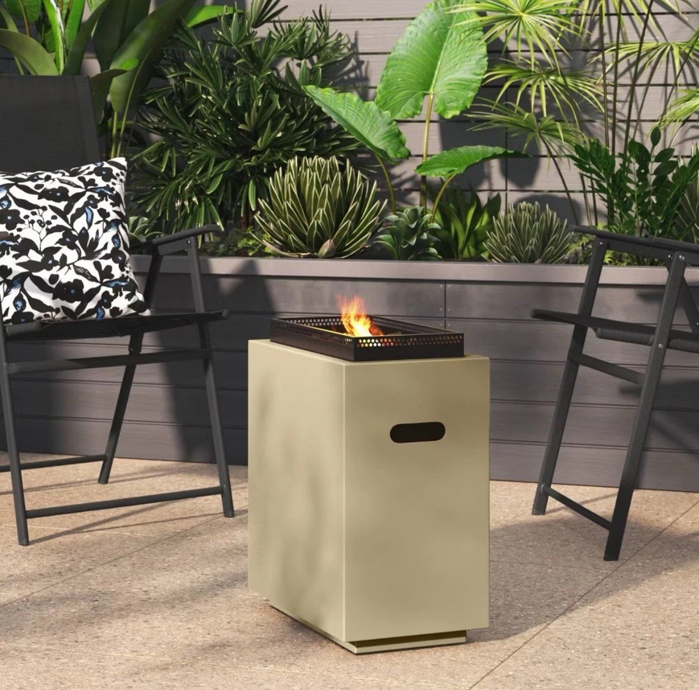 Rectangular Outdoor Gas Fire Pit By Room Essentials. New