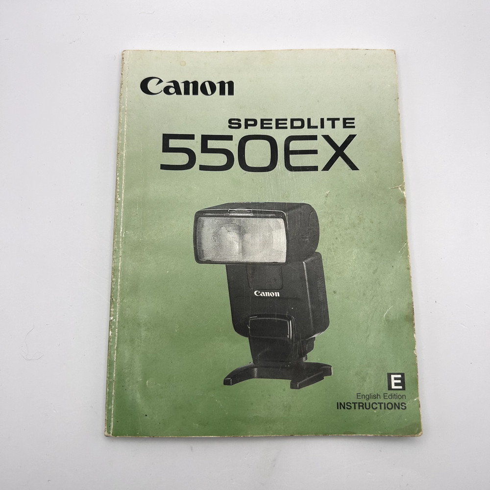 Canon Speedlite 550EX Manual - Dated April 2000